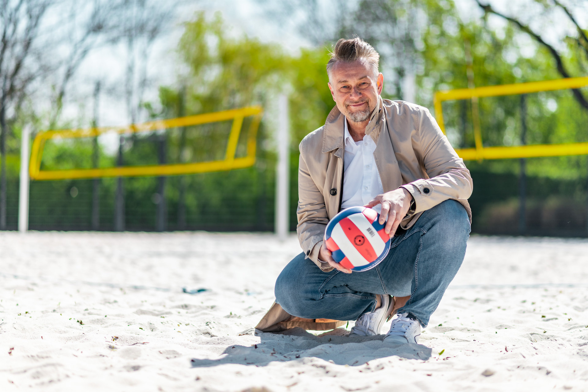 Portrait von Ivica Lukanic auf dem Beachvolleyballplatz